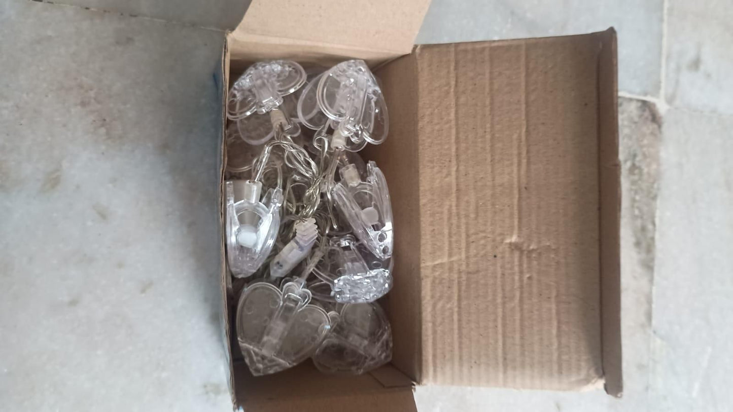 Heart Shaped LED Clip Lights